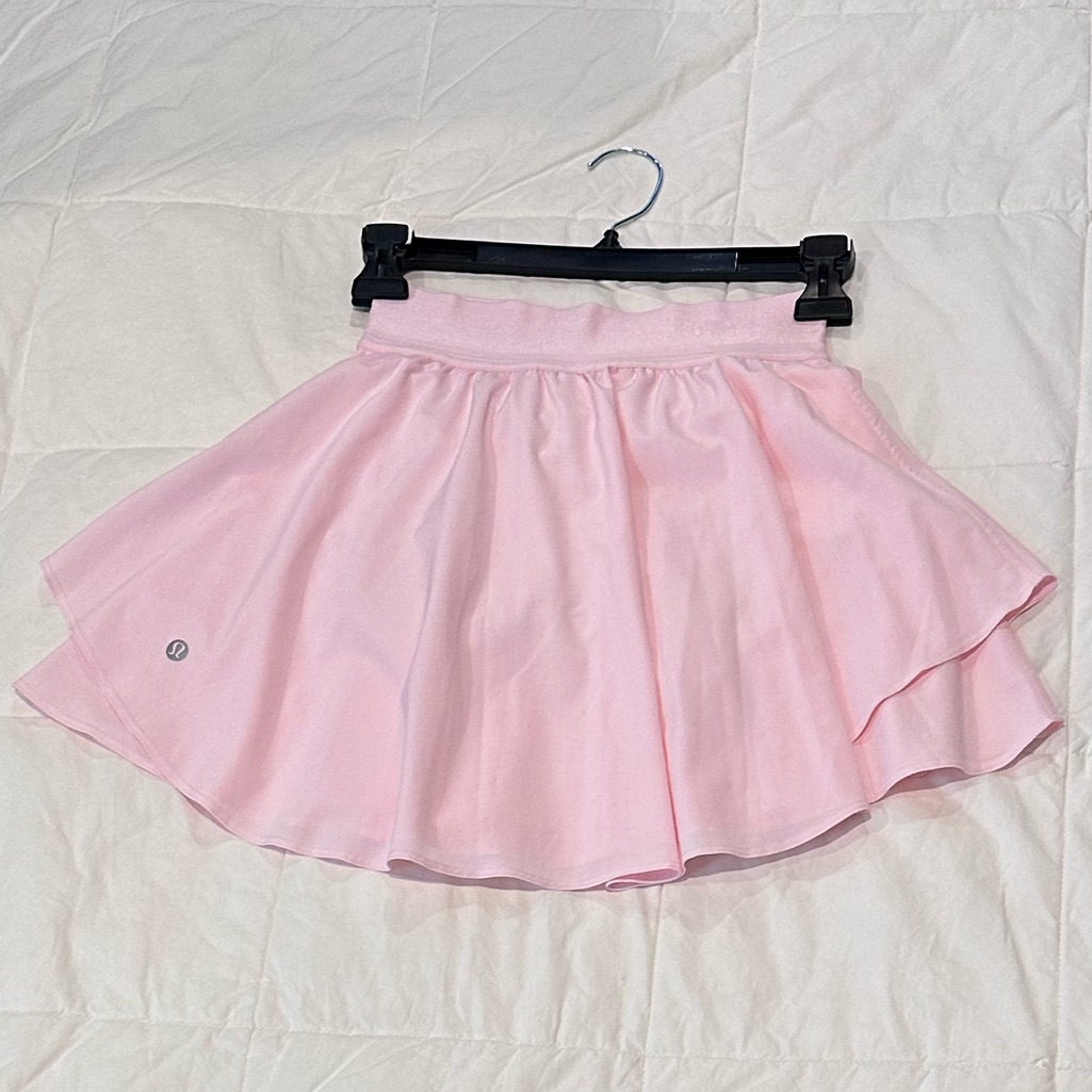 Lululemon Court Rival High-Rise Skirt Size 0 Color Milkshake